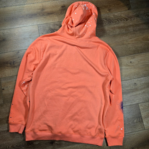 Diamond King Hoodie Mens 2XL Peach Patch Hip Hop Streetwear Pullover Rap - Picture 7 of 7